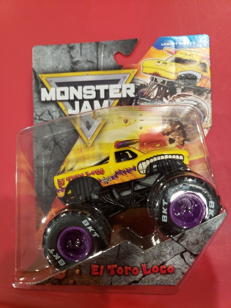 MONSTER JAM "EL TORO LOCO" Series 42, Legacy Trucks, 1/64 Scale, VHTF