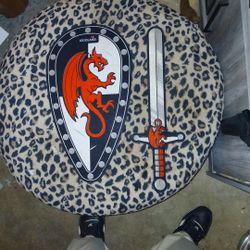Legoland Red Dragon Sheild And Sword