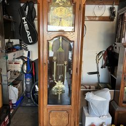  Big Deal : Vintage Grand Fathers Clock Ridgeway Triple Chimes.