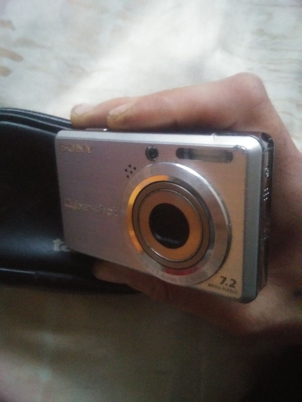 Sony digital camera with case and charger