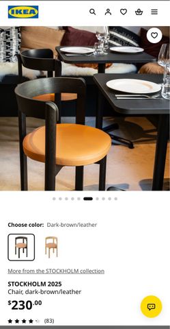 Ikea stockholm 2025 chairs brand new 🪑