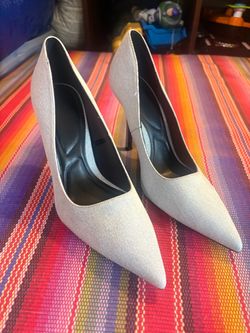 Zara Denim Light Blue Stiletto Heel  10 1/2