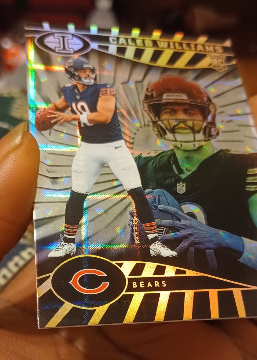 2024 Panini Illusions Caleb Williams & Rome Odunze SSP Mirror Trophy Base