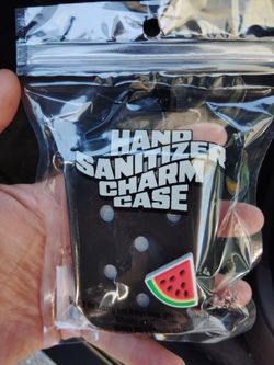 Hand sanitizer Case with watermelon 🍉 charm