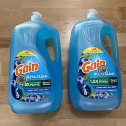 Huge 90 oz Gain dishwashing liquid