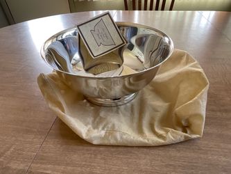 Vintage Gotham 9” silver plated bowl