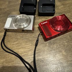 2x Canon PowerShot SX620 HS Digital Cameras w Chargers, batteries & SD Cards