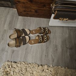 Michael Kors Size 8 Sandals 2 Pair