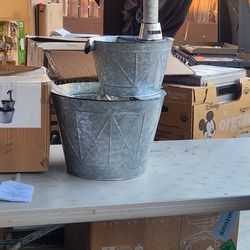 The Joy of Gadening Galvanized Fountain