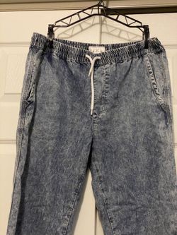 Men Jogger pants acid blue Size Large