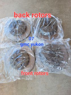Rotors set- 2007 gmc yukon...PRECIO FIJO_FIRM PRICE $279 NEW_NUEVO