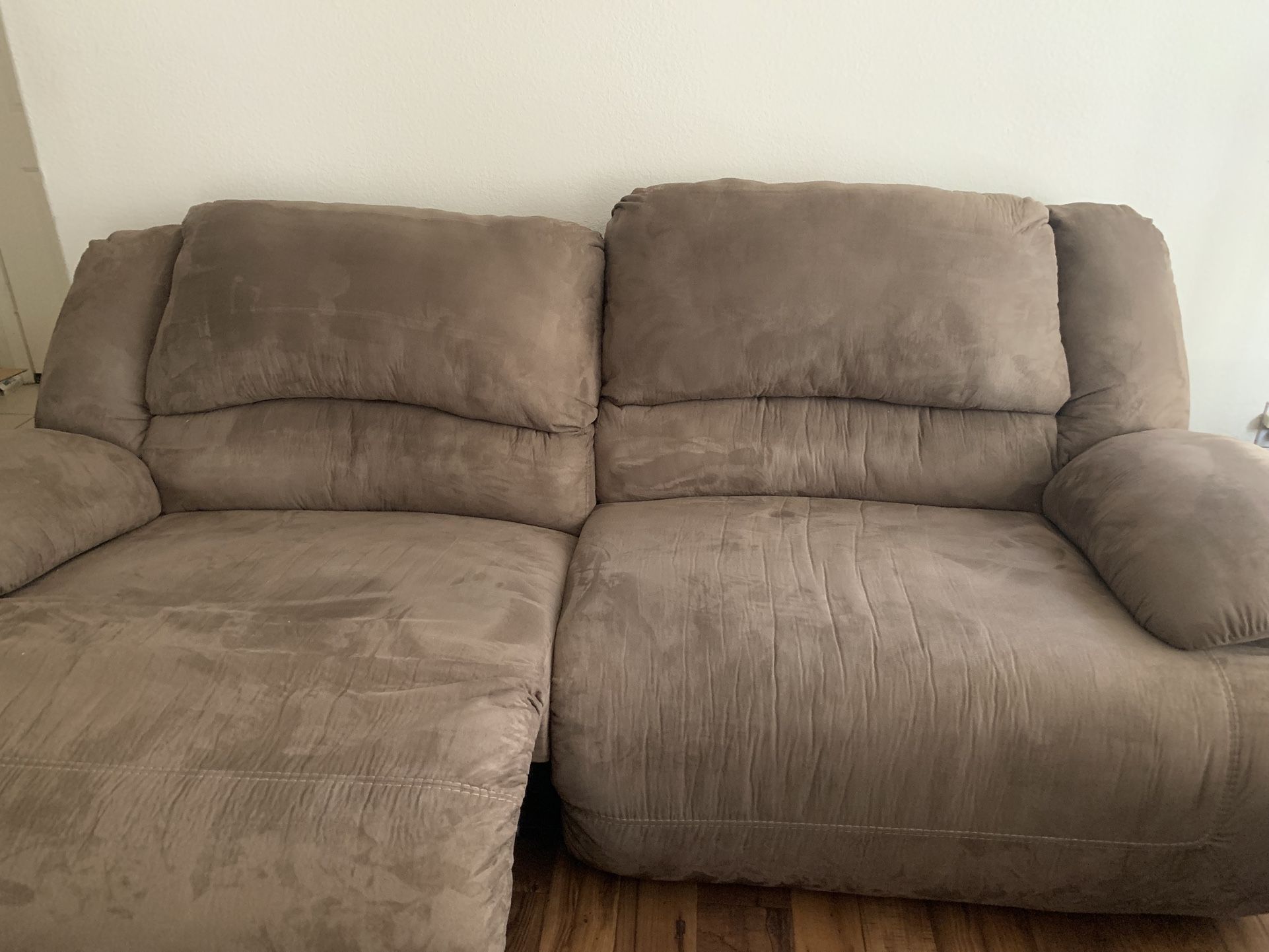 Suede Couch