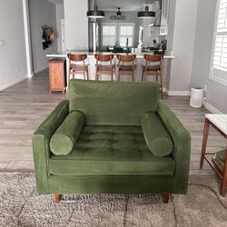 (2) Oversized West Elm Living Room Chairs