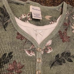 Women 26w/28w (4XL) Northcrest green flannel Lot 12