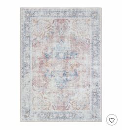 Brand New World Rug Gallery Bohemian Transitional Machine Washable 8'4"x11'6" Rust Area Rug: Stain-Resistant