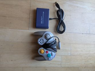 GameCube controller w/ USB adapter