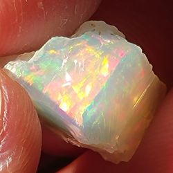 8.76ctw Ethiopian Fire Opal Rough Untreated Crystal 