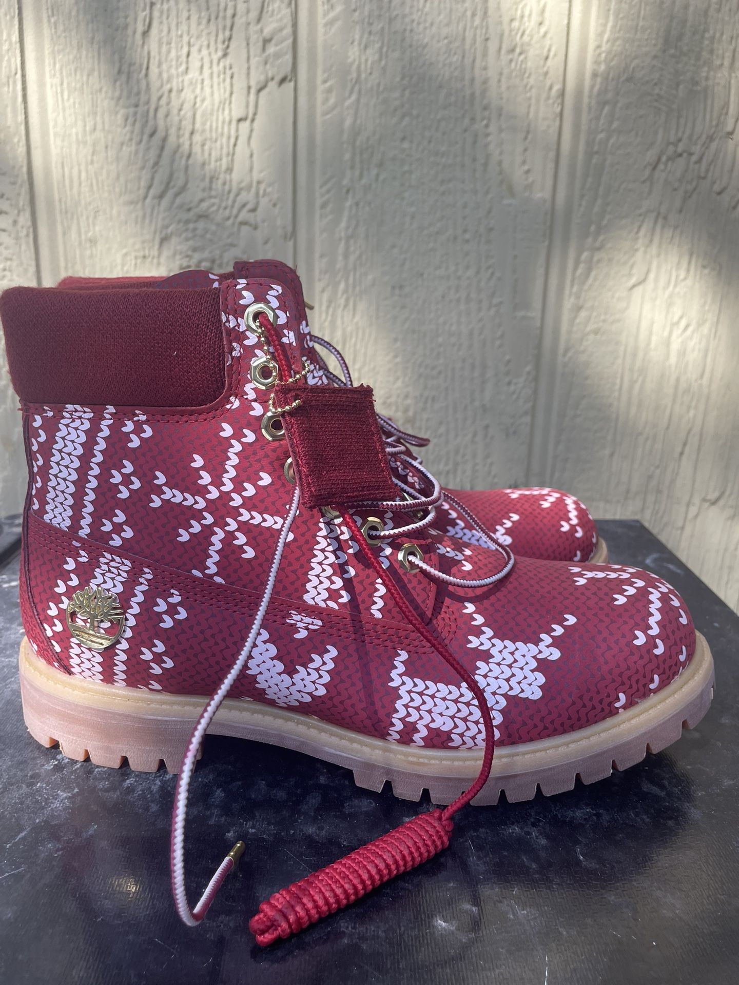 Ugly Sweater Timberlands (Brand New)Size 9.5