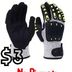 (NEW) Cut / Impact Resistant Gloves - Large