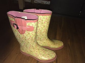 Floral Rain Boots
