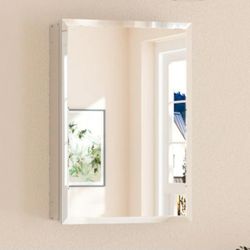 Keonjinn 16" X 24" Surface/Recessed Frameless Medicine Cabinet