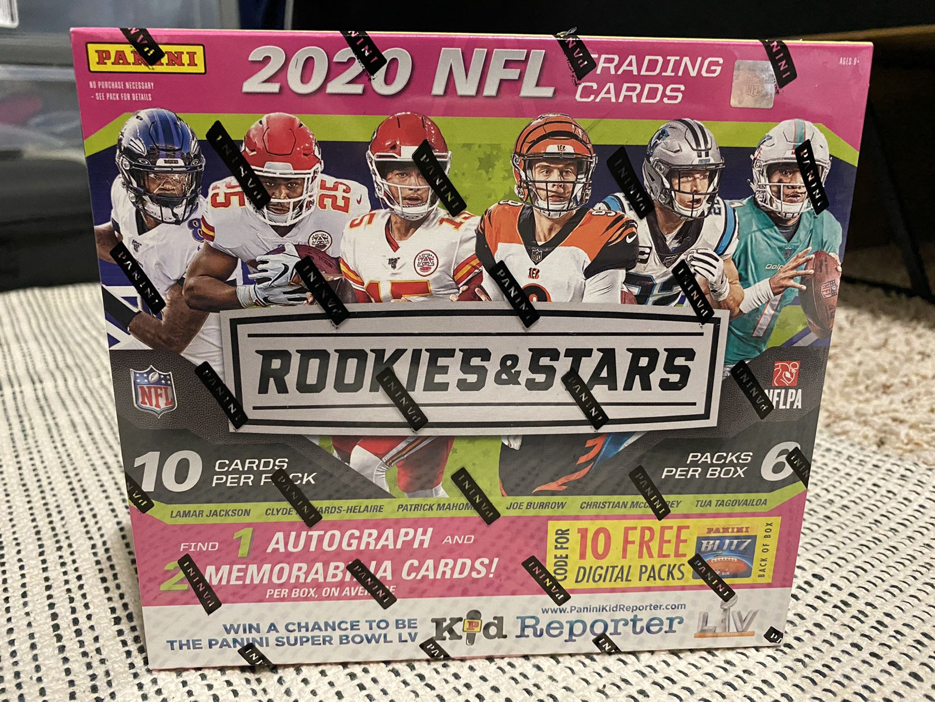 2020 NFL Rookies & Stars Mega Box Football Trading Cards 🏈