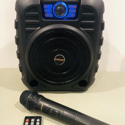 EARISE T26 Karaoke Machine Bluetooth Speaker with Wireless Microphone