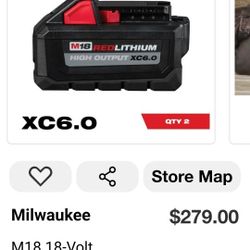 Battery M12 Milwaukee  X2