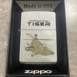 ZIPPO 2009  GERMAN MILITARY HELICOPTER TIGER  LIGHTER UNFIRED  V964