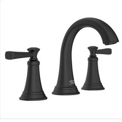 American Standard Rumson 8 in. Widespread 2-Handle Bathroom Faucet in Matte Black
