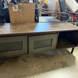 New TV Stand Oreo Media Console - Walnut And Dark Walnut47"
