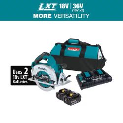 Makita 18V X2 LXT Lithium-Ion (36V) Brushless Cordless 7-1/4 in. Circular Saw Kit 5.0Ah XSH06PT