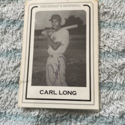 Carl Long Card 