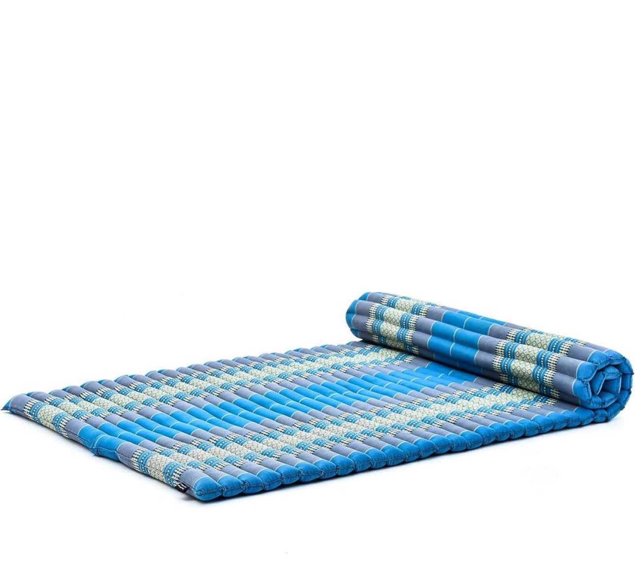 Leewadee - Foldable Floor Mattress - Japanese Roll Up Futon -Trifold Tatami Mat- Guest Floor Bed - Camping Mattress - Thai Massage Mat, Kapok Filled,