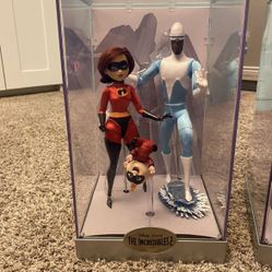 Disney Pixar Limited Edition The Incredibles 2 Elastigirl, Jack-Jack & Frozone Doll Set