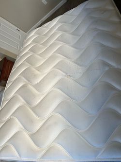 Used Pillow Top Mattress with Staining