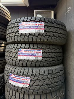 Lt285/75/16 american at 4 New tires installation and balance