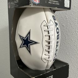 Cowboys Full Size Football Autograph Pen Included