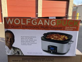 WOLFGANGPUCK 6 Quart electronic multi cooker never used