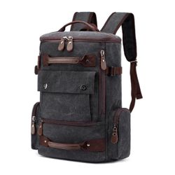 Army Style Denim Material Backpack