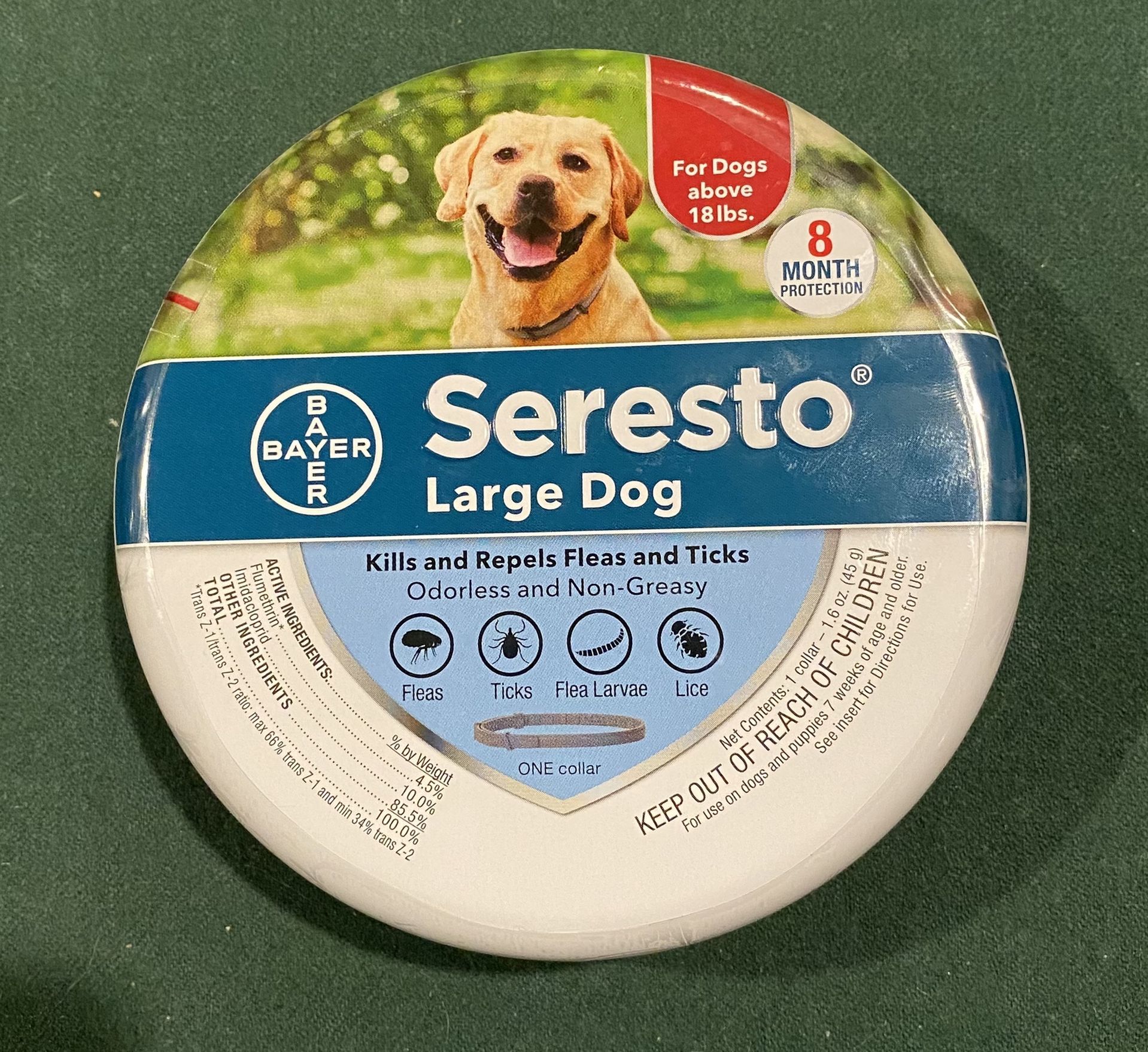 New - Unopened Seresto Large Dog Collar