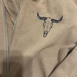 bull skull hoodie