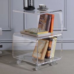 Sanai Rectangular End Table with Storage