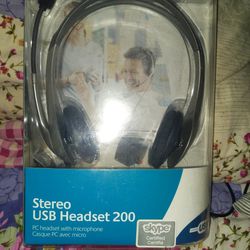 Brand New:Logitech Stereo USB Headset 200