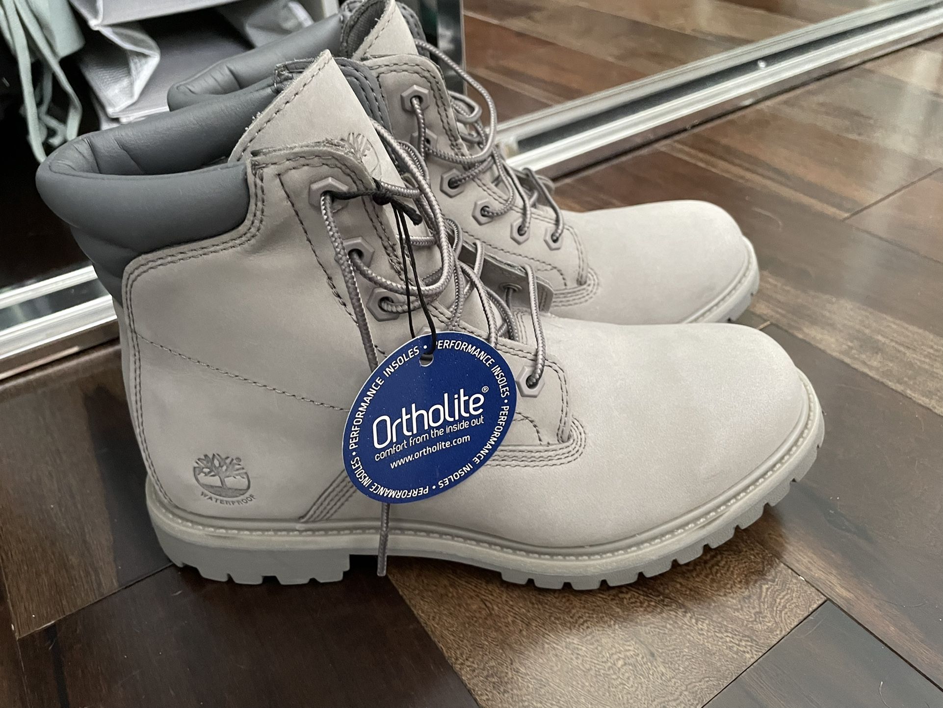 GREY Timberland Boots