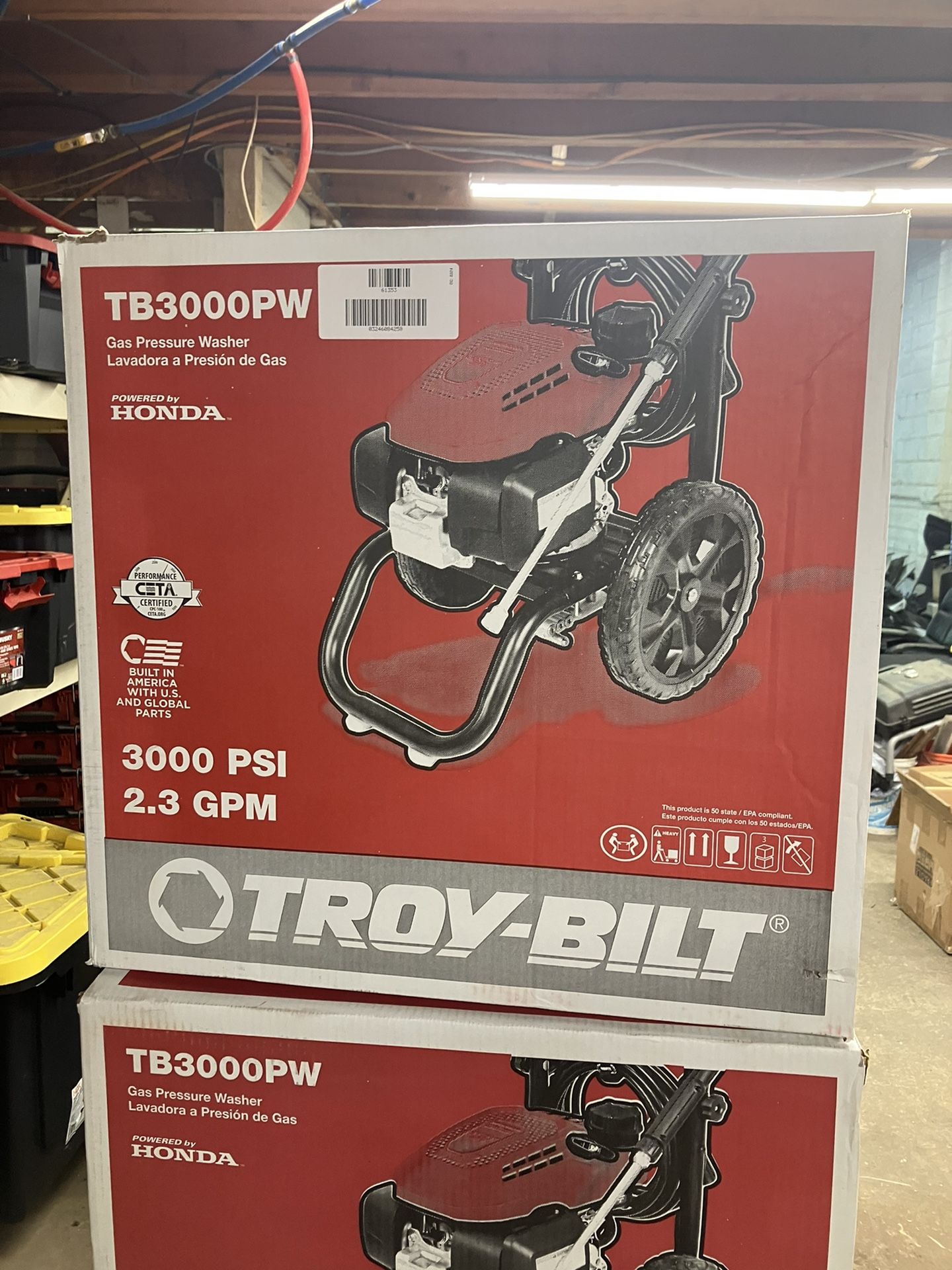 Troy Bilt 3000psi 2.3 Gpm Pressure Washer