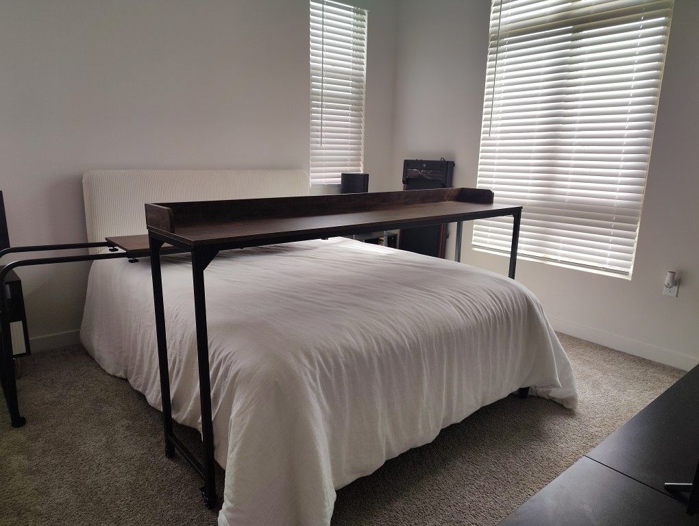 Wooden High Table Desk, Over The Bed, Brow