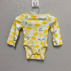 New Born Onesie Long Sleeve W/lemon