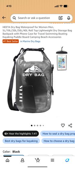 Heeta Dry Bags, 10L