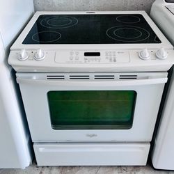 Stove Whirlpool Gold 30” Range Glass Top Like New FREE DROP OFF
